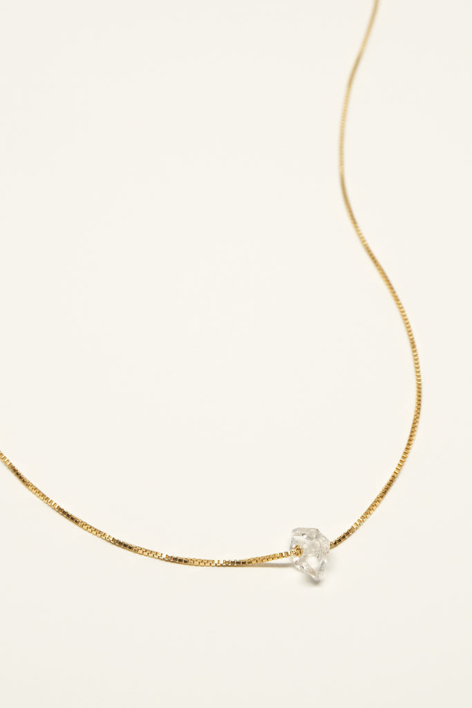 STUDIO LOMA - SIENNA necklace with Herkimer diamond