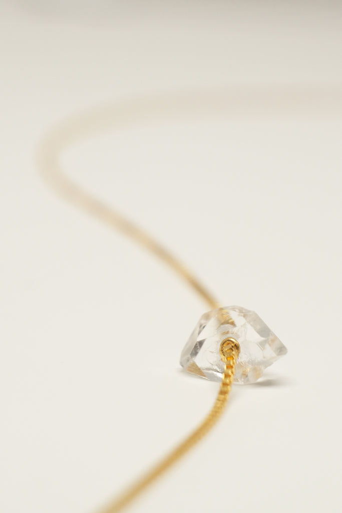 STUDIO LOMA - SIENNA necklace with Herkimer diamond