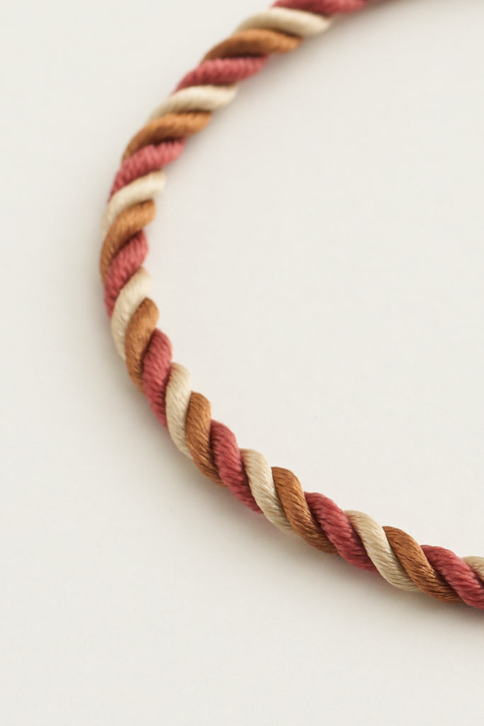 STUDIO LOMA - MAYA twisted bracelet, terracotta