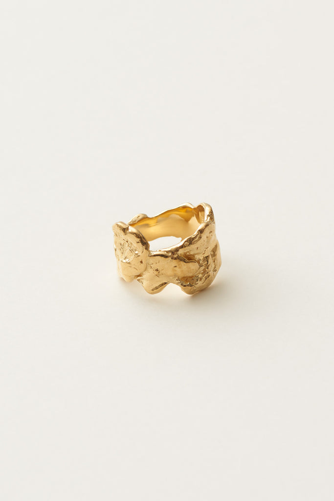 STUDIO LOMA - AQUA ring, gold